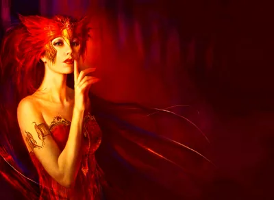 Moody Fantasy Wallpaper Fantasy Wallpaper 4K 1920x1400 A, Striking, Fantasy-themed, Hd, Desktop, Wallpaper, Featuring, Woman, Vibrant, Red, Hair, Dramatic, Brown, Landscape, Full HD