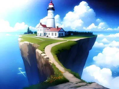 Ighthouse Cliff Nature Wallpaper 4K, Nature category
