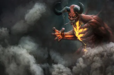 Dark Quad Horned Wallpaper 4K, Black/Dark category