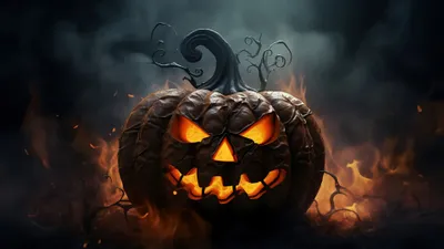 Misty Halloween Wallpaper Abstract Wallpaper 4K 3840x2160 Gray, Brown, Orange