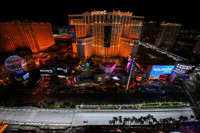 Night Aerial Las Vegas Space Wallpaper 4K 3240x2160 Night, Aerial, Shot, Of, Las, Vegas, Usa, Illuminated, Planet, Hollywood, Surrounding, Gray, Landscape, QHD