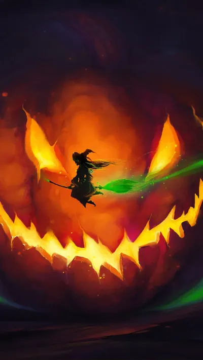 Halloween Cave Abstract Wallpaper 4K, Abstract category