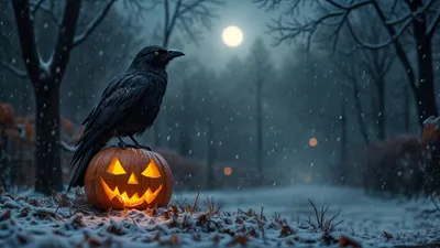 Vivid Halloween Wallpaper Black/Dark Wallpaper 4K 1920x1080 Gray, Brown