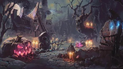 Vibrant Halloween Wallpaper Abstract Wallpaper 4K 2560x1439 Gray