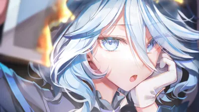 Furina Genshin Impact Her Blue Abstract Wallpaper 4K 3840x2160 Hd, Desktop, Wallpaper, Featuring, Furina, From, Genshin, Impact, Showcasing, Her, Striking, Blue, White, Ultrawide, 4K