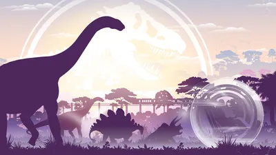 Silhouettes Dinosaurs Jurassic World Themed Abstract Wallpaper 4K 1920x1080 Hd, Pc, Desktop, Wallpaper, Featuring, Silhouettes, Of, Dinosaurs, Against, Jurassic, World-themed, Soft, White, Ultrawide, Full HD