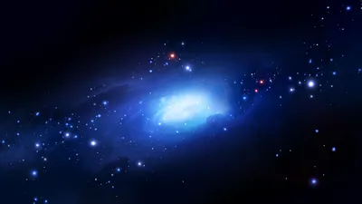 Vivid Vivid Wallpaper Space Wallpaper 4K 1920x1080 A, Vivid, Hd, Pc, Desktop, Wallpaper, Featuring, Glowing, Blue, Star, Surrounded, Sparkling, White, Brown, Ultrawide, Full HD