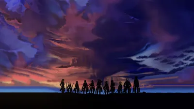 Sunset Silhouette Attack Wallpaper 4K, Nature category