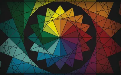 Abstract Geometric Design Abstract Wallpaper 4K 1920x1200 Abstract, Geometric, Design, Featuring, Vibrant, Colors, Arranged, In, Circular, Pattern, Set, Against, Brown, Orange, Ultrawide, Full HD