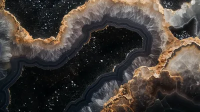 Geode Cross Section Wallpaper 4K, Abstract category