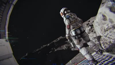 Misty Astronaut Wallpaper Space Wallpaper 4K 1920x1080 Hd, Wallpaper, Of, An, Astronaut, Stepping, Onto, A, Lunar, Surface, Spacecraft, Themed, Gray, Ultrawide, Full HD