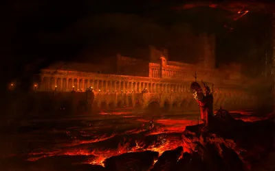Dark Hellscape Molten Wallpaper 4K, Nature category
