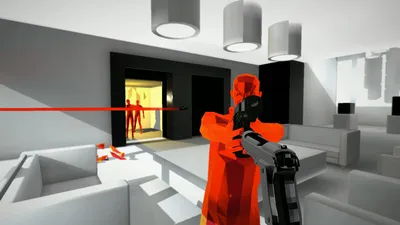 Epic Game Wallpaper Games Wallpaper 4K 1920x1080 Hd, Desktop, Wallpaper, From, The, Game, Superhot, Featuring, First-person, View, Gun, Aimed, White, Ultrawide, Full HD