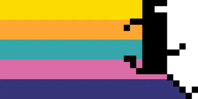 Moody Pixelated Wallpaper Abstract Wallpaper 4K 3000x1500 Hd, Desktop, Wallpaper, Featuring, The, Pixelated, Character, From, Bit, Trip, Runner, Against, Yellow, Brown, Orange, Ultrawide, QHD