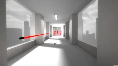 Corridor Game Superhot Red Figures Games Wallpaper 4K 1920x1080 Hd, Wallpaper, Featuring, A, Corridor, From, The, Game, Superhot, Red, Figures, Flying, White, Gray, Ultrawide, Full HD