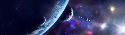 Sci Space Dramatic Planets Moons Wallpaper 4K, Space category