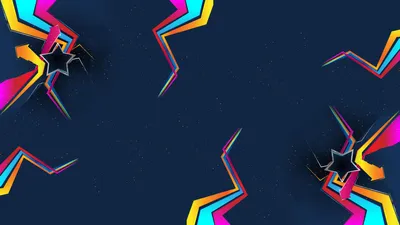 Abstract Artistic Vibrant Angular Abstract Wallpaper 4K 1920x1080 Abstract, Artistic, Hd, Pc, Desktop, Wallpaper, Featuring, Vibrant, Angular, Star, Shapes, Layered, Yellow, Pink, Ultrawide, Full HD