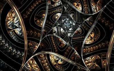Vibrant Abstract Wallpaper Abstract Wallpaper 4K 1920x1200 Abstract, Fractal, Design, Featuring, Intricate, Metallic, Swirling, Patterns, Dark, Golden, Tones, Rendered, Gray, Brown, Ultrawide, Full HD