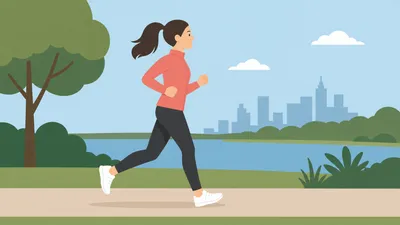 Crisp Jogging Wallpaper Nature Wallpaper 4K 3840x2160 Jogging, Woman, In, Athletic, Wear, Runs, Along, A, Riverside, Path, Trees, Distant, White, Ultrawide, 4k