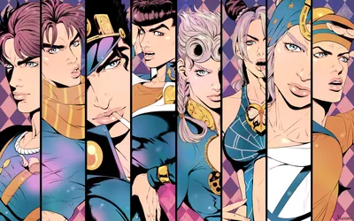Characters Anime Jojo Bizarre Wallpaper 4K, Abstract category