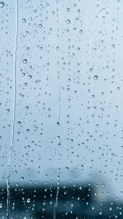 Raindrops Glass Rain Abstract Wallpaper 4K 2645x4700 White