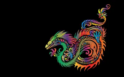 Dreamy Minimalist Wallpaper Fantasy Wallpaper 4K 1920x1200 Minimalist, Tribal, Fantasy, Dragon), In, Vibrant, Colors, On, Black, Designed, Desktop, Brown, Ultrawide, Full HD