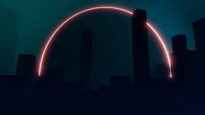 Minimalist Blender Artistic City Wallpaper 4K, World category
