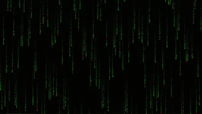 Marix Rain Computer Technology Wallpaper 4K 1366x768