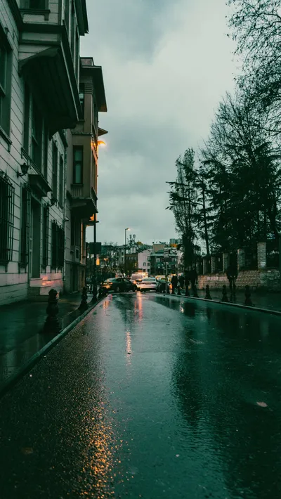 Moody Wet Wallpaper World Wallpaper 4K 3324x5907 Gray