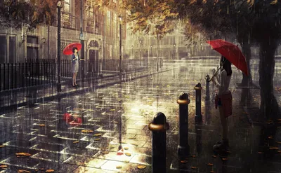 Fantasy Rainy London World Wallpaper 4K 1750x1080 Gray