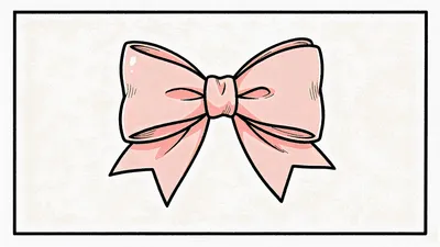 Hand Drawn Pink Bow Minimal Wallpaper 4K 4608x2592 Hand-drawn, Pink, Bow, Centered, On, A, Clean, White, Panel, Ultra, Desktop, Ultrawide, 4k
