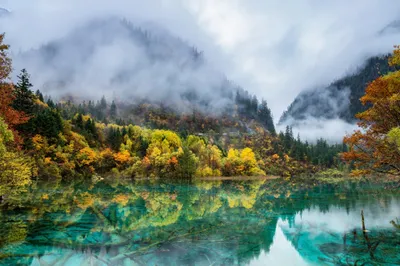 Dreamy Serene Wallpaper Nature Wallpaper 4K 2048x1365 A, Serene, Hd, Desktop, Wallpaper, Featuring, Foggy, Mountain, Landscape, Vibrant, Fall, Foliage, White, Ultrawide, Full HD
