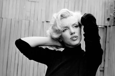 Black White Marilyn Black/Dark Wallpaper 4K 1600x1058 Black, And, White, Image, Of, Marilyn, Monroe, In, Turtleneck, Striking, Pose, Against, Gray, Ultrawide