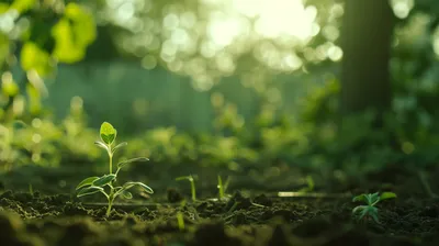 Dreamy Young Wallpaper Space Wallpaper 4K 2912x1632 Hd, Wallpaper, Of, A, Young, Plant, Sprout, In, Soil, Sunlight, Filtering, Through, White, Ultrawide, QHD