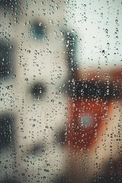 Abstract Raindrops Misted Glass Rain Abstract Wallpaper 4K 3648x5472 Gray