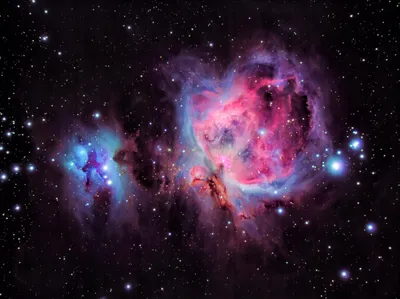 Purple Magenta Sci Space Wallpaper 4K 3384x2532 Purple, And, Magenta, Sci-fi, Nebula, With, Bright, Stars, Against, Black, Space, High-detail, Gray, Landscape, QHD