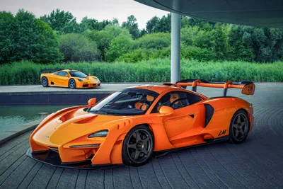 Orange Mclaren Senna Wallpaper 4K, Cars category