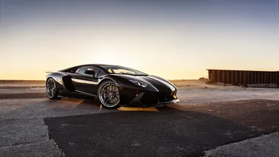Bright Black Wallpaper Cars Wallpaper 4K 2048x1152 Black, Lamborghini, Aventador, Lp, 700-4, Supercar, Parked, On, Open, Tarmac, Sunset, Featured, White, Ultrawide, Full HD