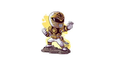 Chibi White Ranger Abstract Wallpaper 4K 1920x1080 Chibi-style, White, Ranger, From, The, Power, Rangers, Tv, Show, Rendered, Vibrant, Desktop, Pink, Ultrawide, Full HD