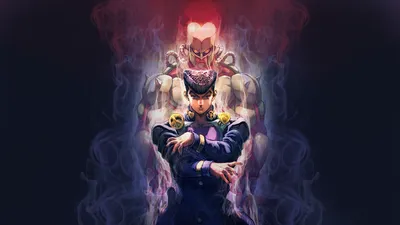 Josuke Higashikata His Abstract Wallpaper 4K 1920x1080 Hd, Wallpaper, Featuring, Josuke, Higashikata, And, His, Stand, Crazy, Diamond, Jojo, 039, Black, Ultrawide, Full HD