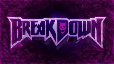 Bold Breakdown Wallpaper Abstract Wallpaper 4K 1920x1090 Hd, Desktop, Wallpaper, Featuring, Breakdown, In, Stylized, Text, Skull, Set, Against, Purple, Black, Ultrawide, Full HD