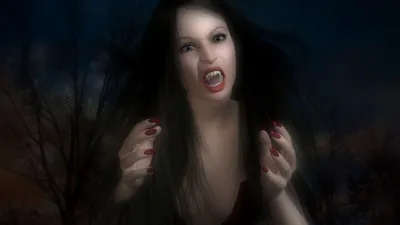 Dark Vampire Pale Wallpaper 4K, Black/Dark category