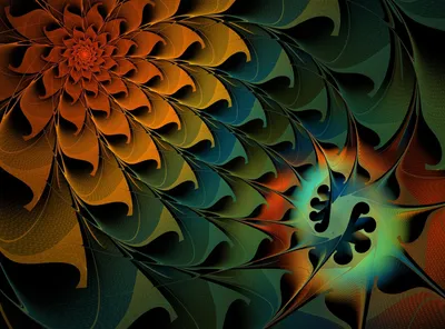 Abstract Fractal Design Abstract Wallpaper 4K 1920x1422 Abstract, Fractal, Design, With, Intricate, Swirling, Patterns, In, Warm, Orange, Cool, Green, Brown, Landscape, Full HD