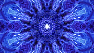 Abstract Blue Fractal Abstract Wallpaper 4K 3840x2160 Abstract, Blue, Fractal, Star, Pattern, With, Intricate, Geometric, Shapes, Displayed, Vibrant, Shades, Red, Brown, Ultrawide, 4K