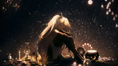 Hatsune Miku Vocaloid Fantasy Wallpaper 4K 1920x1080 Hd, Desktop, Wallpaper, Of, Hatsune, Miku, From, Vocaloid, Dark, Mysterious, Setting, Mix, White, Brown, Ultrawide, Full HD