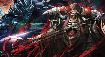 Overlord Anime Character Armor Wielding Abstract Wallpaper 4K 2048x1106 Hd, Desktop, Wallpaper, Of, An, Overlord, Anime, Character, Armor, Wielding, Spear, Dynamic, Gray, Brown, Ultrawide, Full HD