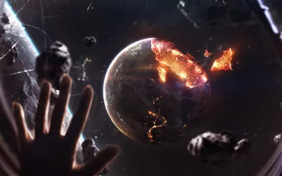 Sci Apocalyptic Astronaut Reaching Wallpaper 4K, Space category