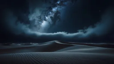 Milky Way Serene Space Wallpaper 4K 3840x2160 Brown, Gray