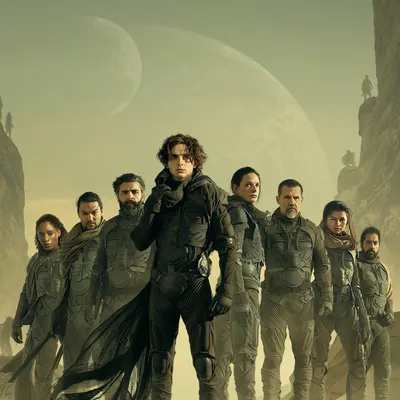 Dune Part Movie Cast Desert Wallpaper 4K, Nature category