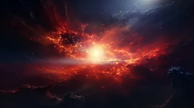 Epic Vivid Wallpaper Space Wallpaper 4K 2912x1632 Hd, Desktop, Wallpaper:, Featuring, A, Vivid, Depiction, Of, Supernova, Explosion, Radiant, Red, Brown, Orange, Ultrawide, QHD